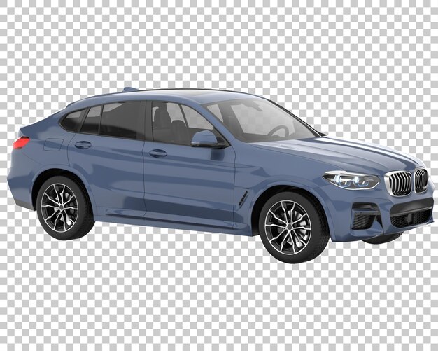 SUV su sfondo trasparente. Rendering 3D - illustrazione