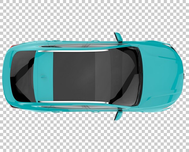 SUV su sfondo trasparente. Rendering 3D - illustrazione