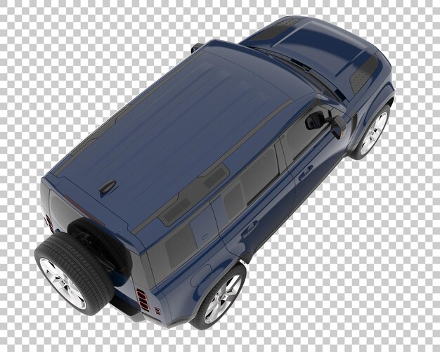 SUV su sfondo trasparente. Rendering 3D - illustrazione