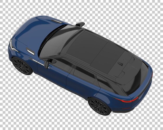 SUV su sfondo trasparente. Rendering 3D - illustrazione