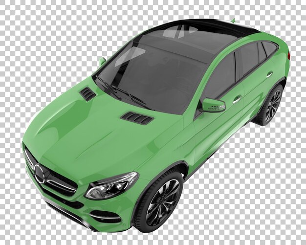 SUV su sfondo trasparente. Rendering 3D - illustrazione