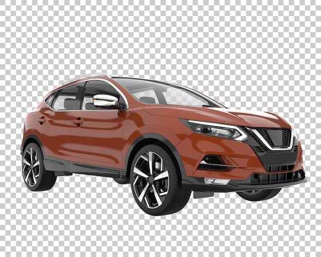 SUV su sfondo trasparente. Rendering 3D - illustrazione