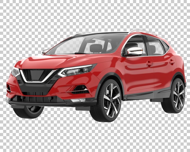 SUV su sfondo trasparente. Rendering 3D - illustrazione
