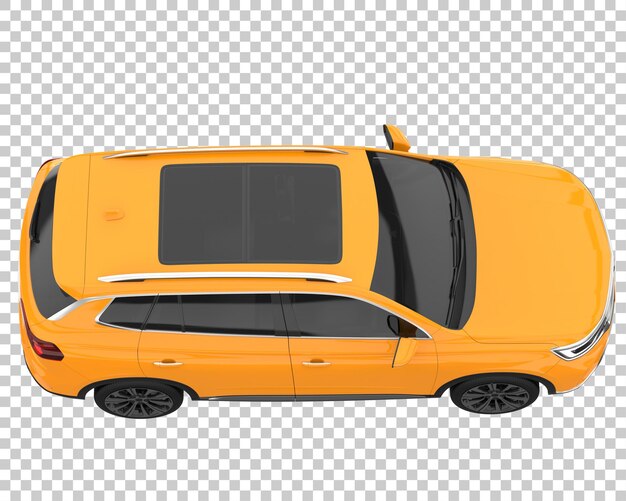 SUV su sfondo trasparente. Rendering 3D - illustrazione