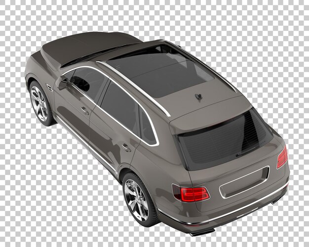 SUV su sfondo trasparente. Rendering 3D - illustrazione