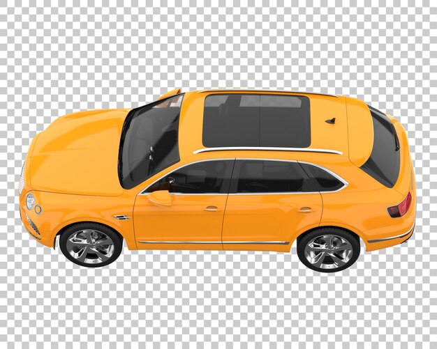 SUV su sfondo trasparente. Rendering 3D - illustrazione
