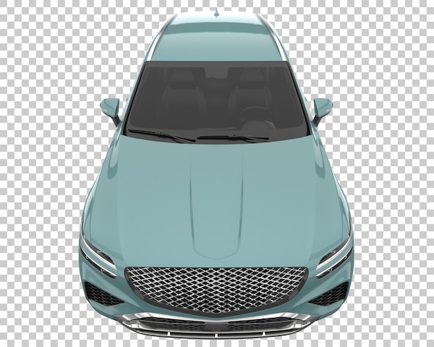 SUV su sfondo trasparente. Rendering 3D - illustrazione