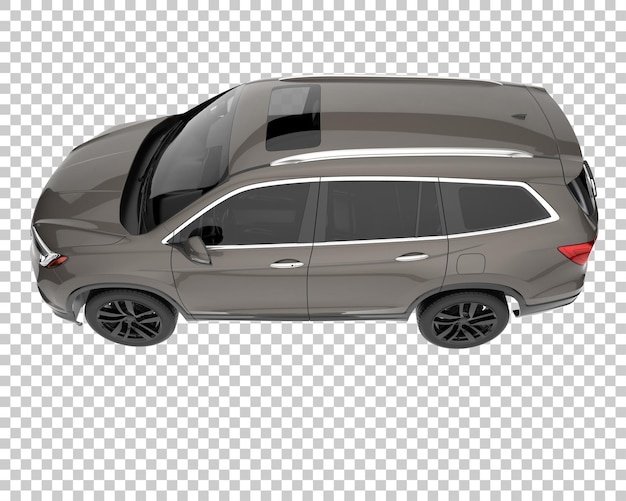 SUV su sfondo trasparente. Rendering 3D - illustrazione