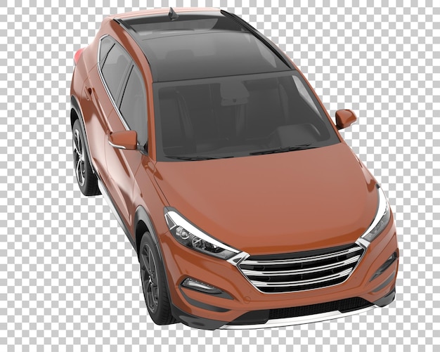 SUV su sfondo trasparente. Rendering 3D - illustrazione