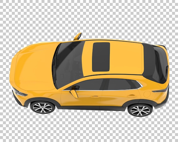 SUV su sfondo trasparente. Rendering 3D - illustrazione