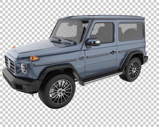 SUV su sfondo trasparente. Rendering 3D - illustrazione