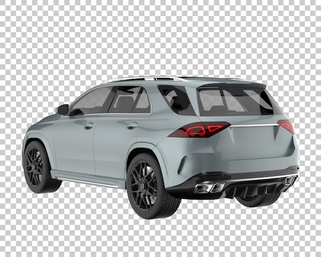 SUV su sfondo trasparente. Rendering 3D - illustrazione