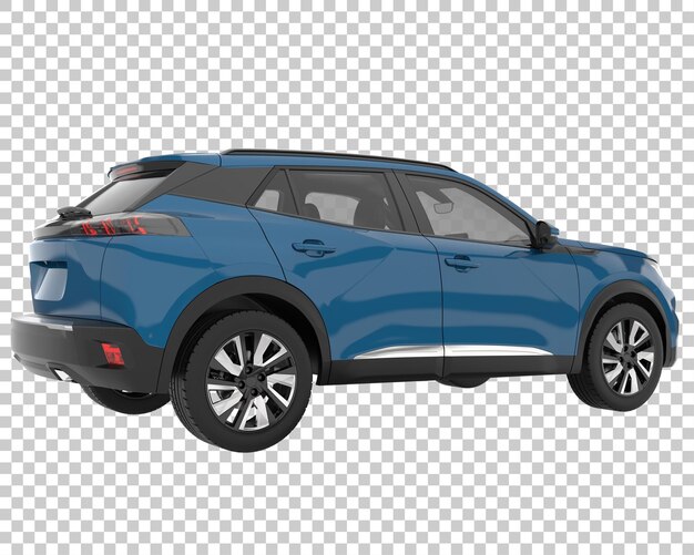 SUV su sfondo trasparente. Rendering 3D - illustrazione
