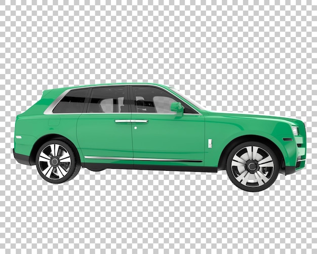 SUV su sfondo trasparente. Rendering 3D - illustrazione