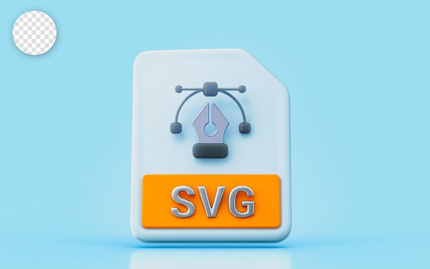 PSD svg-dokumentdatei singen 3d-renderkonzept für kunst erstellen designform elementvektor