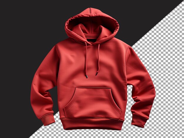 Sweatshirt-Hoodie-Bekleidungsfoto mit durchsichtigem Hintergrund