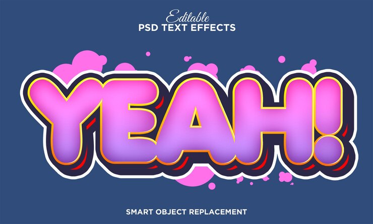 sweet candy 3d editable text effect