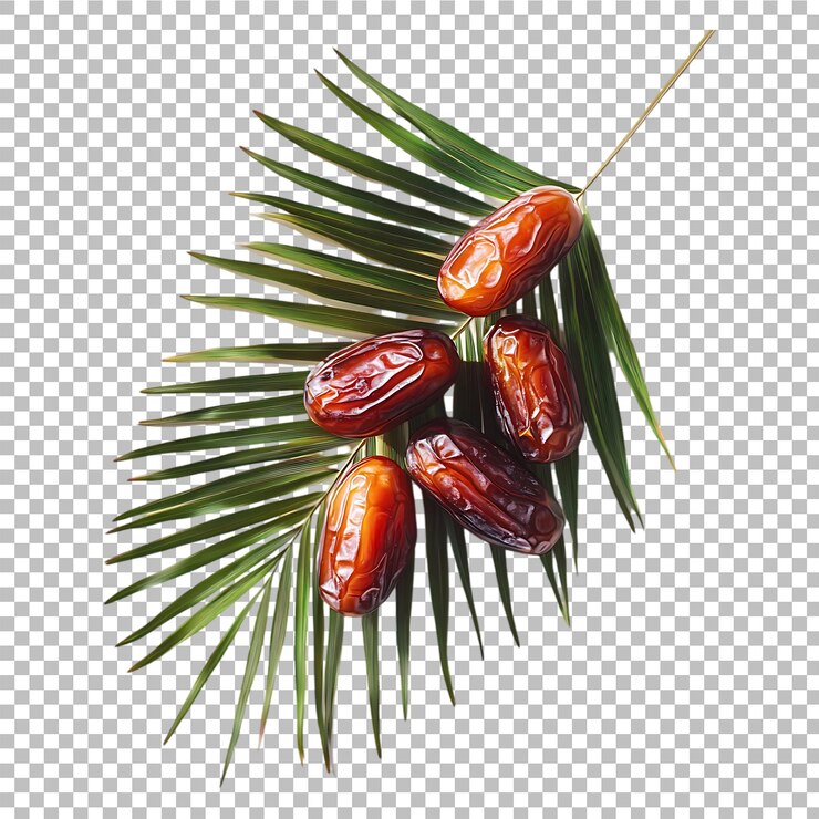 Sweet Dates on Palm Leaf