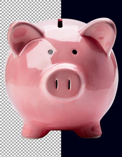 Sweet Pink Piggy Bank pour enseigner aux enfants les compétences d'épargne d'argent sur un fond transparent png psd
