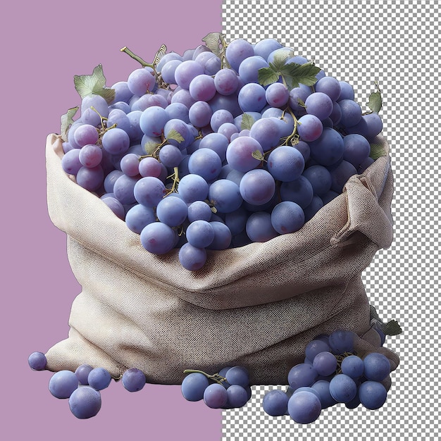 PSD sweet_red_grape_harvestpng