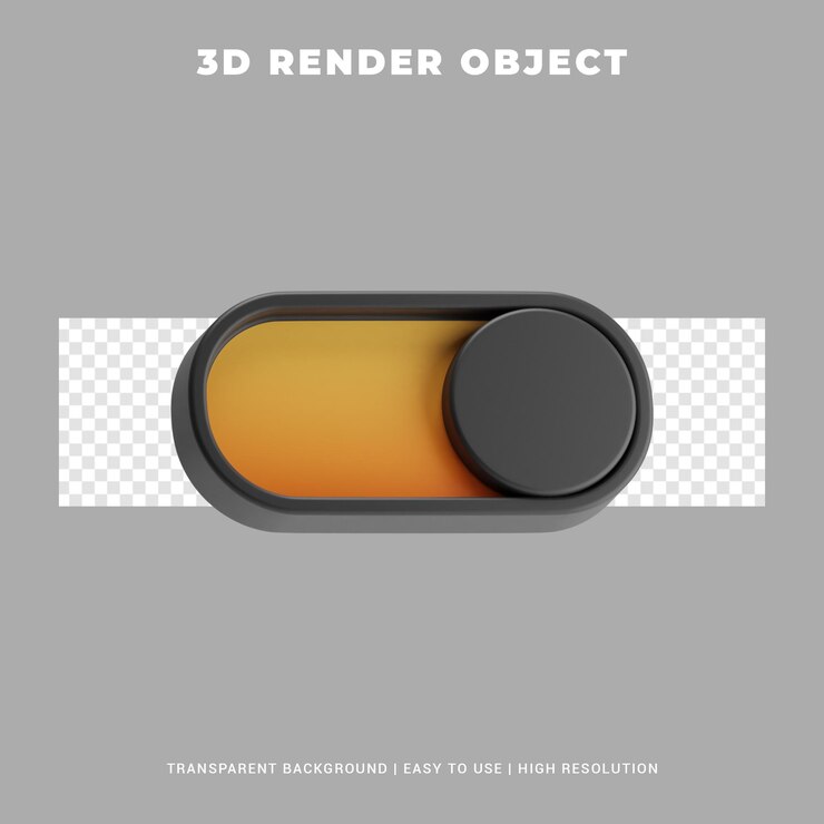 PSD switch button icon illustration