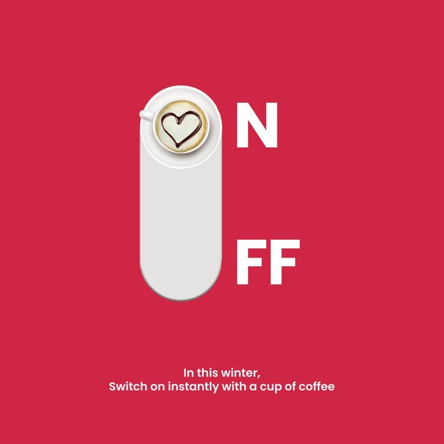 Switch OnOff Concept Café de Invierno Diseño de puestos creativos