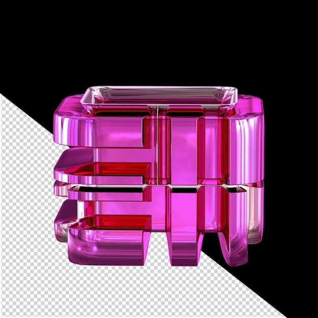 Symbol aus transformiertem Metall