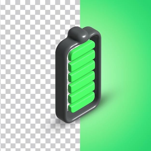 PSD symbol der batterie 3d