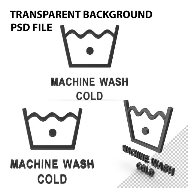 PSD symbol für die textilpflege png