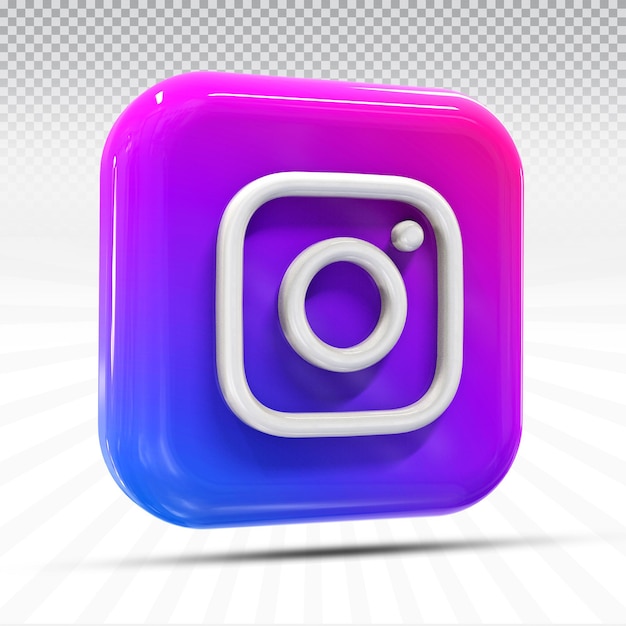 Symbol instagram social media im modernen stil