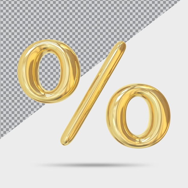 Symbol Prozent Gold