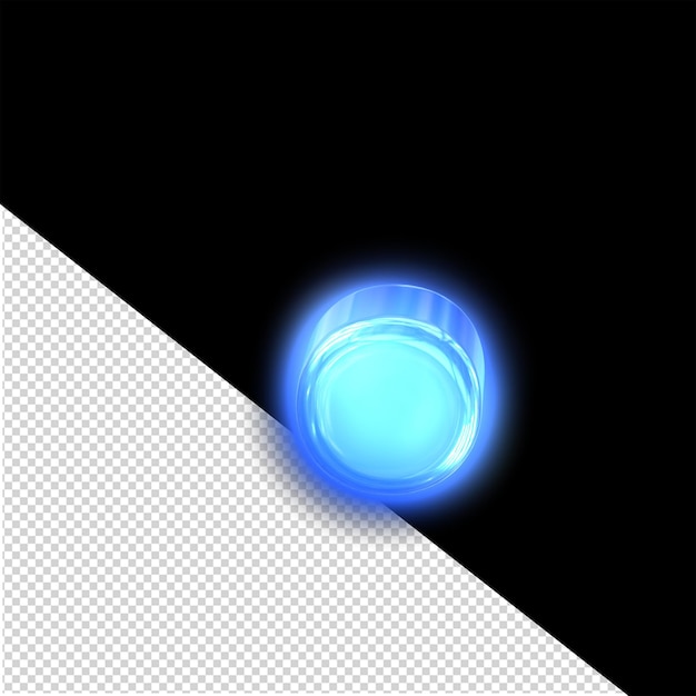 Le symbole bleu fluo