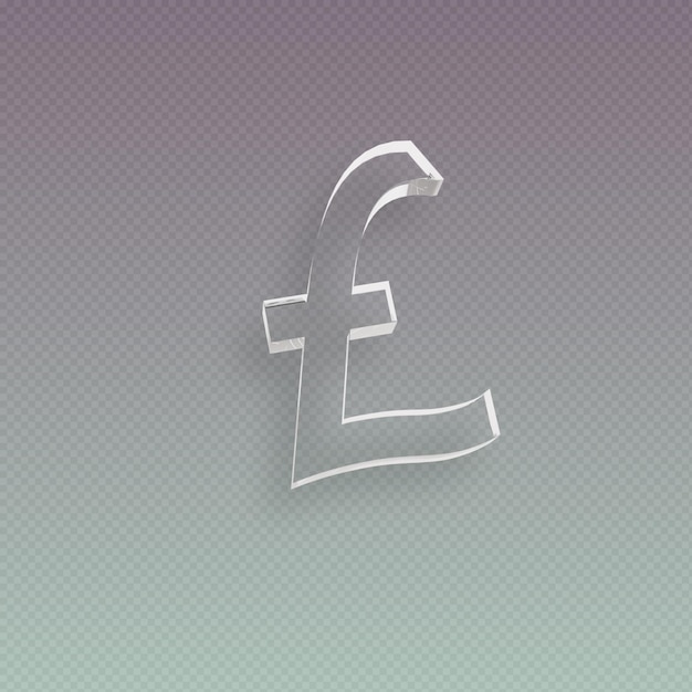 Le Symbole Du Dollar En Verre Transparent