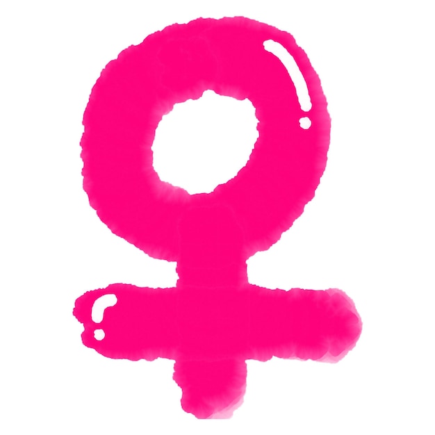 PSD symbole de femme aquarelle