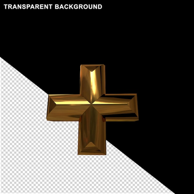 Symbole in Gold. 3D-Symbol