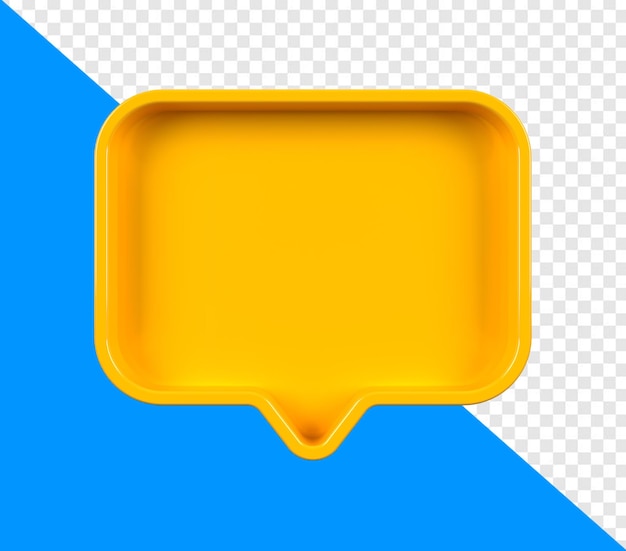 PSD symbole de message jaune