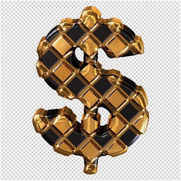 Symbole D'or Fait De Losanges