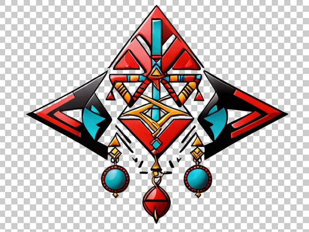 PSD symbole de tifinagh vecteur de dessin amazigh bijoux sur fond transparent