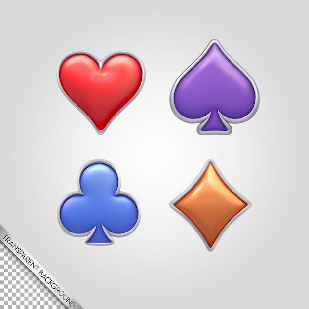 symboles de carte fond transparent