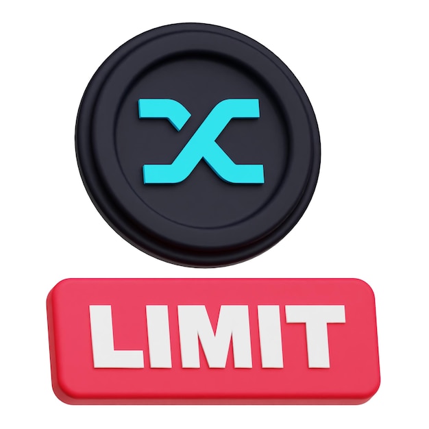 Synthetix Krypto-Token 3D-Symbol isoliert auf weißem Hintergrund