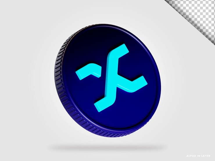 PSD synthetix snx cryptocurrency moeda 3d renderização isolada