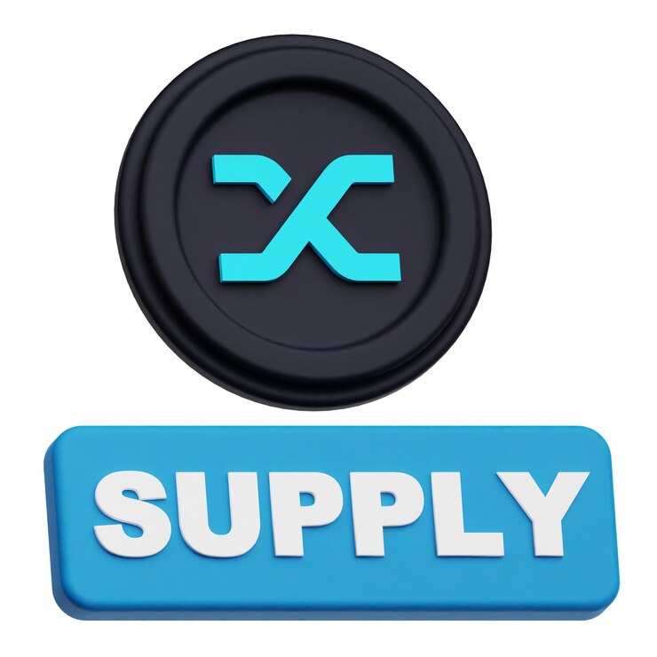 PSD synthetix token criptográfico icono 3d aislado en el fondo blanco
