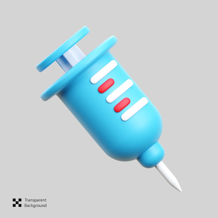 PSD syringe 3d icon