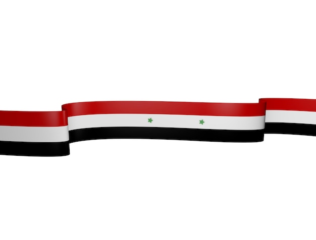 PSD syrische flagge mit transparentem hintergrund