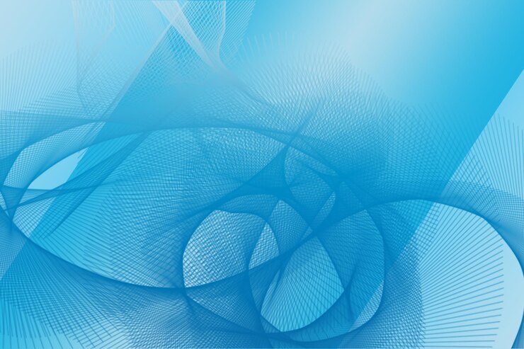 PSD systeme abstraktes grafisches design in bewegung digitale tiefe blaue farbe symmetrische kunst