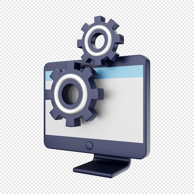 système de réglage des fonctions de l'ordinateur 3d