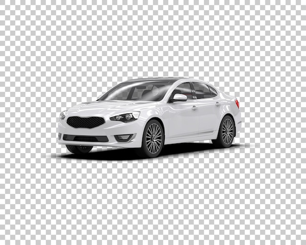 Szene eines modernen Autos isoliert auf dem Hintergrund 3D-Rendering-Illustration