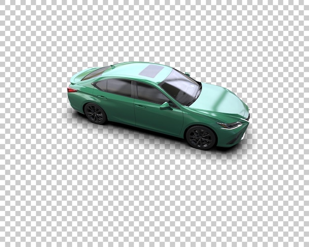 Szene eines modernen Autos isoliert auf dem Hintergrund 3D-Rendering-Illustration