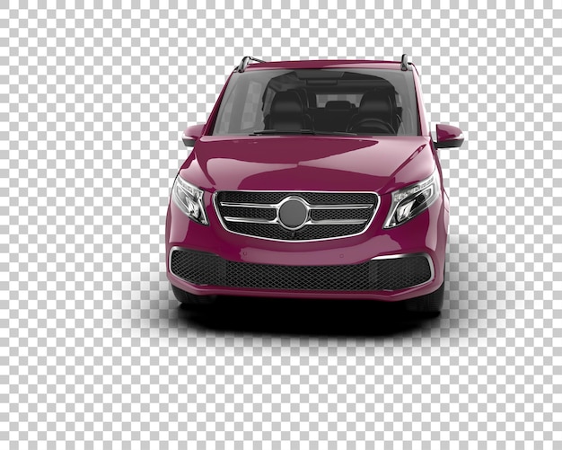 Szene eines modernen Autos isoliert auf dem Hintergrund 3D-Rendering-Illustration
