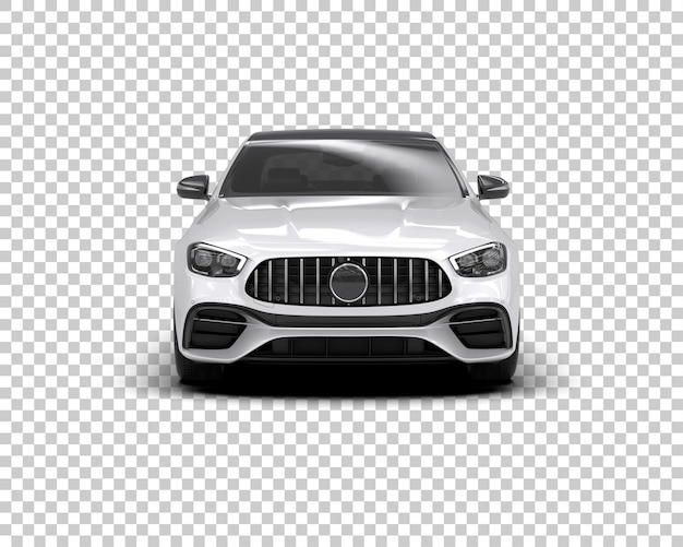 Szene eines modernen Autos isoliert auf dem Hintergrund 3D-Rendering-Illustration